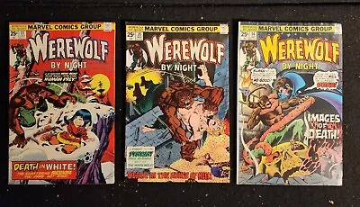Buy WEREWOLF BY NIGHT  #31, 35, 36 (Marvel Comics 1975) AVG VG/F Starlin & Wrightson • 32.02£