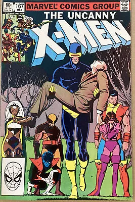 Buy UNCANNY X-MEN # 167 Mar 1983 New Mutants Fantastic Four Cameo Kitty Pryde Leaves • 19.99£
