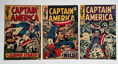 Buy Captain America Marvel Comics 1968 Issues #102 #106 #107 • 50£