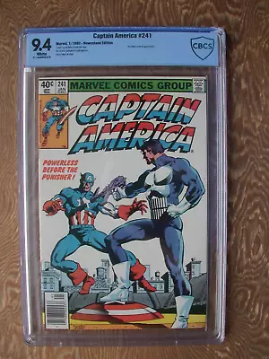 Buy Captain America  #241  CBCS 9.4 (like CGC)  Punisher Appears   Classic Cover • 237.18£