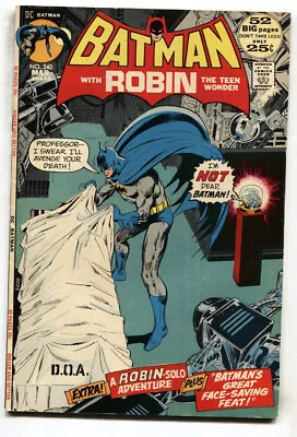 Buy Batman #240--1971--DC--Bronze Age-- Comic Book--FN/VF • 42.21£