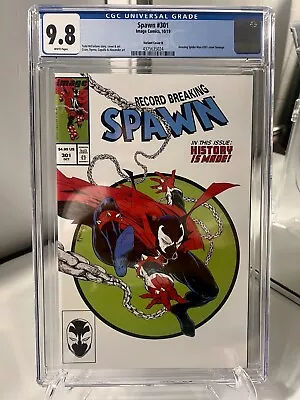 Buy Spawn #301 CGC 9.8 Todd Mcfarlane Variant Homage To Amazing Spider Man #301 • 79.94£