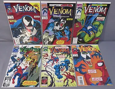 Buy VENOM LETHAL PROTECTOR #1 2 3 4 5 6 (Full Run 1-6) High Grade Marvel Comics 1992 • 95.90£