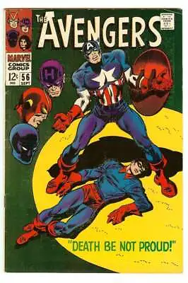Buy Avengers #56 5.0 // Origin Of Captain America Retold Marvel Comics 1968 • 38.57£