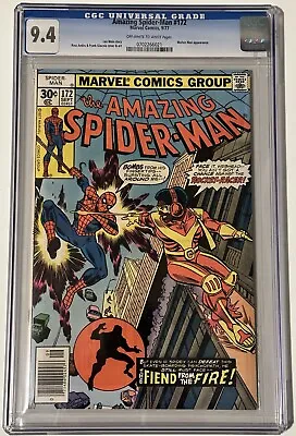 Buy Amazing Spider-Man #172 CGC 9.4 OW/W: Molten Man And Rocket Racer Appearances • 63.16£