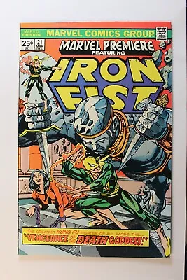 Buy Marvel Premiere #21 Featuring Iron Fist, Vengeance Of The Death Goddess! • 51.37£