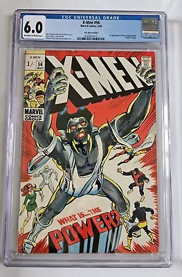 Buy X-Men #56: Vol.1, CGC 6.0, UK Price, 1st Living Monolith! Marvel Comics (1969) • 95.96£