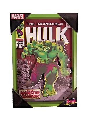 Buy The Incredible Hulk #105 Marvel Comics Pop Creations Framed Wall Art Decor New • 33.13£