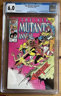 Buy New Mutants Annual #2 CGC 6.0 W 1st Psylocke App 1986 Claremont Marvel • 31.62£