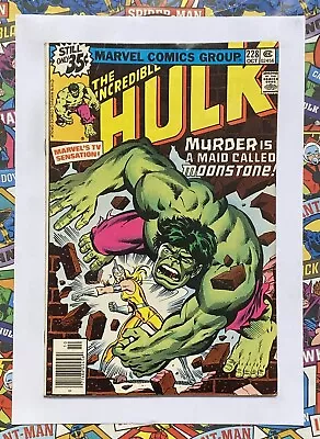 Buy INCREDIBLE HULK #228 - OCT 1978 - 1st MOONSTONE APPEARANCE! - VFN- (7.5) CENTS • 26.24£