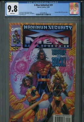 Buy X-Men Unlimited 29 CGC 9.8 Maximum Security Bishop Rogue Ms. Marvel Uncanny 282 • 95.32£