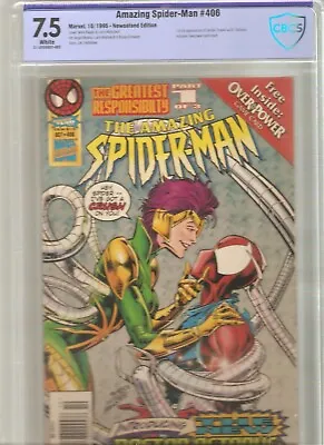 Buy Amazing Spiderman #406 Much Scarcer Newsstand Version CBCS 7.5 • 20.27£