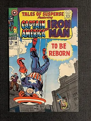 Buy Marvel Tales Of Suspense #96 Stan Lee Jack Kirby Iron Man Captain America 1967 • 15.86£