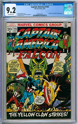 Buy Captain America 165 CGC Graded 9.2 NM- Marvel Comics 1973 • 91.90£