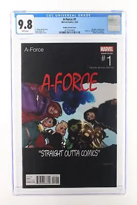 Buy A-Force #1 - Marvel Comics 2016 CGC 9.8   Hip Hop   Variant Cover. N.W.A.'s   St • 71.25£
