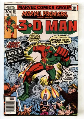 Buy Marvel Premiere #35 1977-3-D Man Origin-comic Book • 22.08£