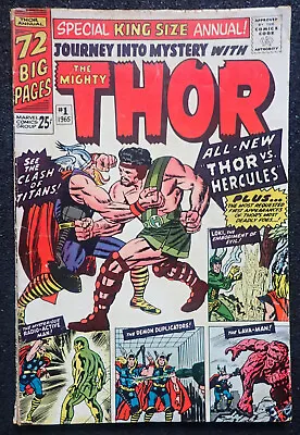 Buy Journey Into Mystery Annual #1 🌞 AWESOME, UNRESTORED 🌞 Thor Hercules Loki 1965 • 199£