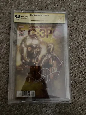 Buy Star Wars Special C-3PO #1 CBCS SS 9.8 Signed Anthony Daniels C3PO NM/MT DROIDS • 318.66£