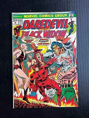 Buy DAREDEVIL #105 November 1973 Origin Moondragon Black Widow Kraven Key Issue • 64.34£