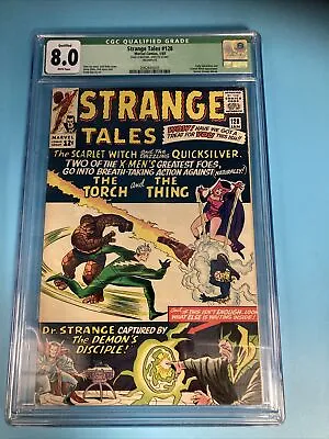 Buy Marvel Comics Strange Tales 128 CGC Qualified Grade 8.0 • 201.85£
