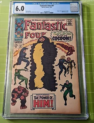 Buy Fantastic Four #67 CGC 6.0/FN Origin & 1st Appearance Of HIM, Later Adam Warlock • 165.09£