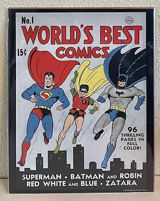 Buy World's Best Comics #1 Dc Superman Batman Robin Poster Print Asgard Press 2020 • 9.49£