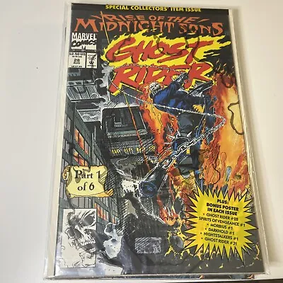 Buy Ghost Rider #28 Rise Of The Midnight Sons Marvel Comics 1992 Poly Bag Sealed • 18.14£