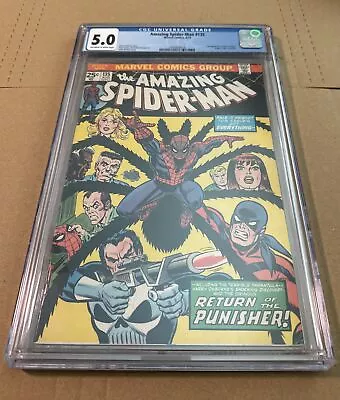 Buy Amazing Spider-man #135 (1974) Cgc 5.0, 2nd Punisher, Origin Tarantula, Owwp • 118.40£