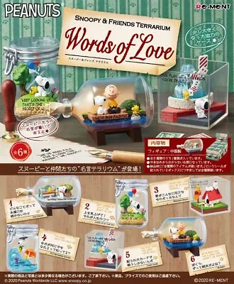 Buy RE-MENT Peanuts SNOOPY & FRIENDS Terrarium Words Of Love Mini Diorama Figure Toy • 21.18£