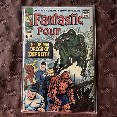 Buy Fantastic Four #58,  Featuring Doctor Doom And Silver Surfer Nice • 60£