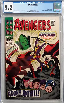 Buy 🔥avengers #46 Cgc 9.2*1967 Marvel*ant-man Returns*human Torch Becomes Whirlwind • 241.28£
