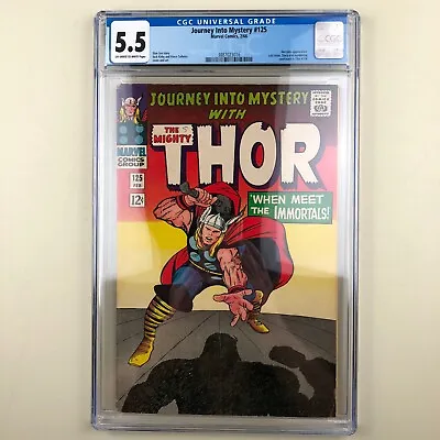 Buy Journey Into Mystery (Thor) #125 (1966) CGC 5.5, 3rd Hercules, Last JIM Issue • 60.28£