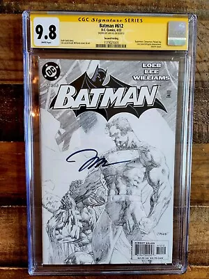 Buy Batman #612 CGC 9.8 SS Signed Jim Lee 2nd Print Sketch Variant Superman Hush Ivy • 277.23£
