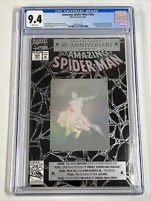 Buy Amazing Spider-Man #365 CGC 9.4 (1992) Spiderman 2099 | Marvel Comics • 50.66£