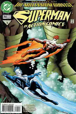 Buy Action Comics #744 VF/NM; DC | Millennium Giants Superman Blue - We Combine Ship • 2£