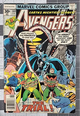 Buy AVENGERS #160 (Marvel, 1977) George Perez Art Grim Reaper Appearance VG/Fine • 3.15£