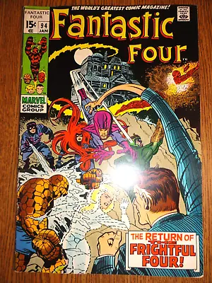Buy Fantastic Four #94 Stan Lee Key Jack Kirby 1st Agatha Harkness Marvel Disney + • 99.37£