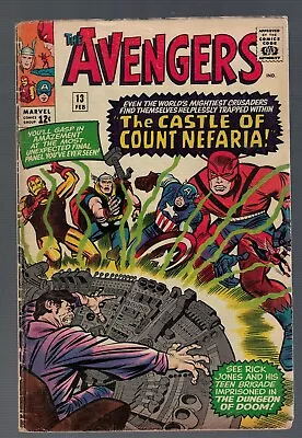 Buy Marvel Comics Avengers 13 Castle Of  Count Nefaria 1964 VG- 3.0 • 39.99£
