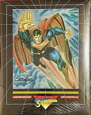 Buy 1993 Superman LE Art Portfolio Foil Cover Signed Jon Bogdanove #0036/2000 Sealed • 79.66£