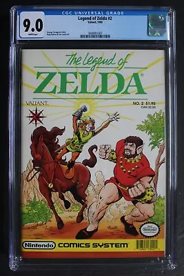 Buy Legend Of Zelda #2 Link Bagu Valiant Comic 1990 Nintendo 1st Print MOVIE CGC 9.0 • 71.16£