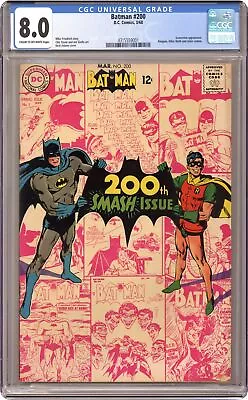 Buy Batman #200 CGC 8.0 1968 4315559001 • 329.30£