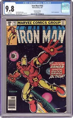 Buy Iron Man #142 CGC 9.8 Newsstand 1981 4344009023 • 415.69£