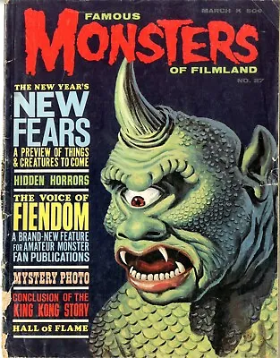Buy Famous Monsters Of Filmland   # 27   GOOD    3/64   Lugosi Feature, One Eyed Cyc • 39.51£