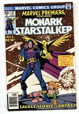 Buy MARVEL PREMIERE #32--comic Book--First MONARK STARSTALKER--1977 • 19.08£