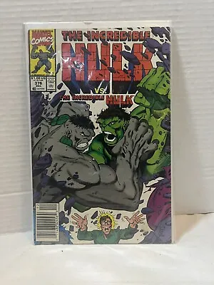 Buy The Incredible Hulk #376. Vs Grey Hulk. Marvel, 1990. 1st Agamemnon. Fast Shippn • 8.79£