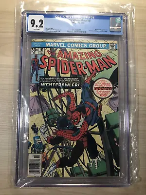 Buy Amazing Spider-Man #161 (1976) CGC 9.2 Nightcrawler Wolverine Appearance Marvel • 173.72£