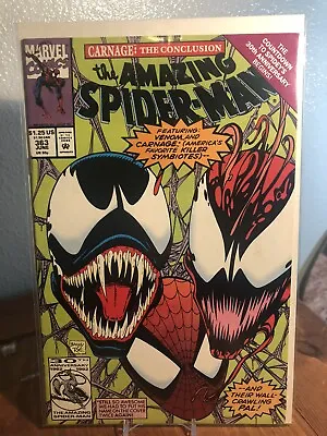 Buy 1992 Marvel The Amazing Spider-Man #363 Appear. Carnage Venom Shocker Direct • 11.18£