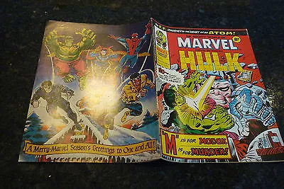 Buy Mighty World Of MARVEL Starring The INCREDIBLE HULK - No 169 - Date 27/12/1975 • 9.99£
