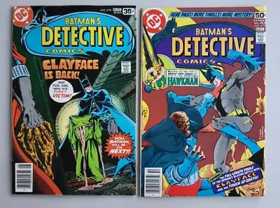 Buy Detective Comics Lot Of 2 Issues, 478,479 High Grade Keys, Clayface! • 11.06£