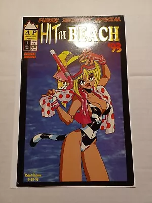 Buy Hit The Beach #1 VF- 7.5 DELUXE Gold Holo Foil Antarctic Press Comics 1993 Rare • 32.09£
